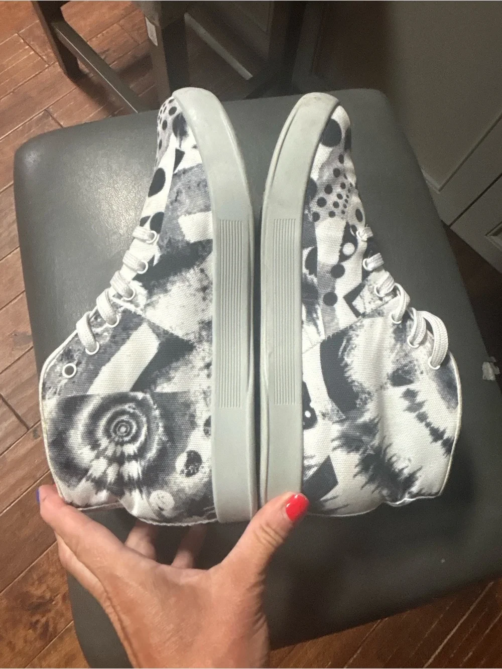 NOBULL Artists For Humanity Canvas Mid Trainers W7.5 M6